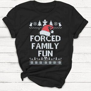 Family Fun T-Shirt, Sarcastic Funny Christmas Shirt
